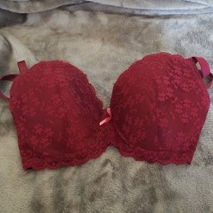 Maroon laced Bra 36C